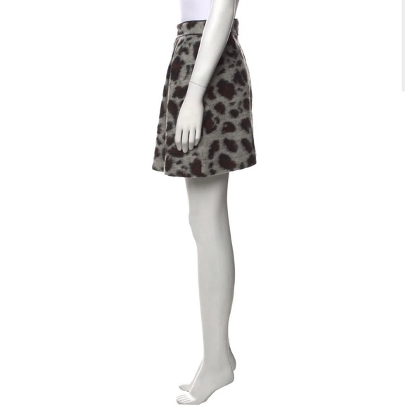 Sea Wool Animal Print Skirt - Picture 5 of 11